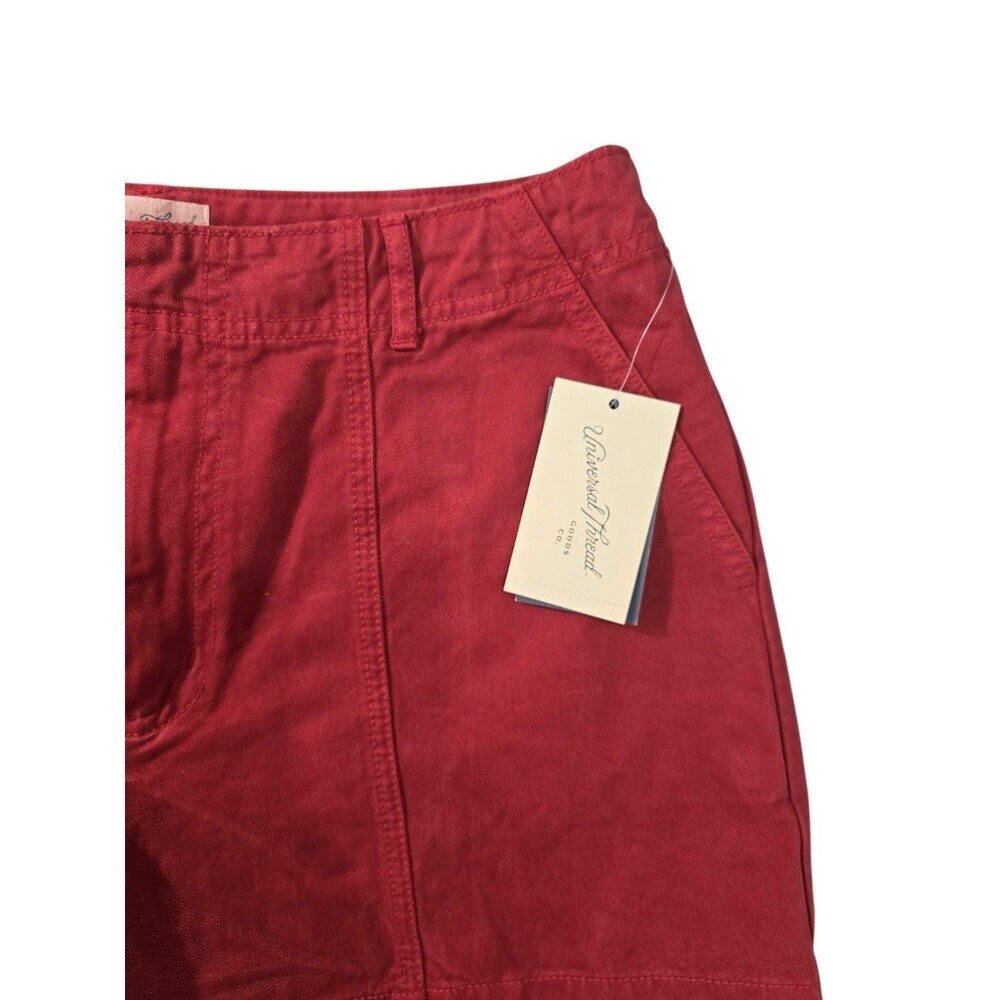Universal Thread Women’s High Rise Trouser Shorts Red Sz 10 NWT - Picture 5 of 7